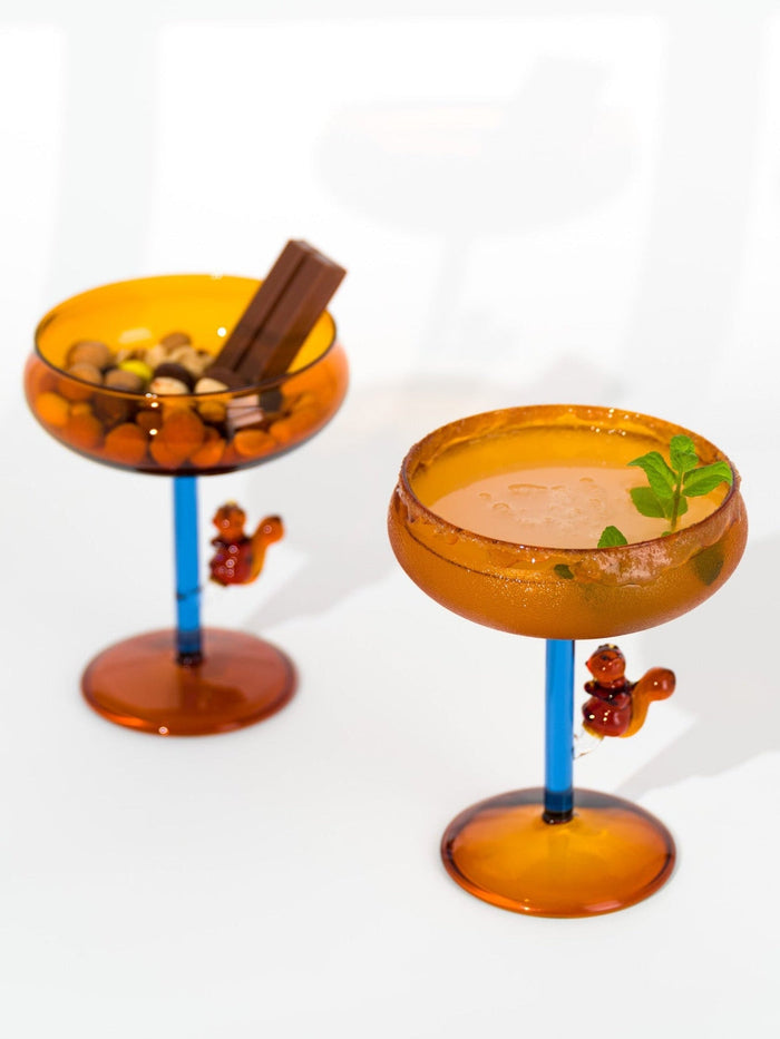 Squirrel Dessert Coupe Cocktail Glass