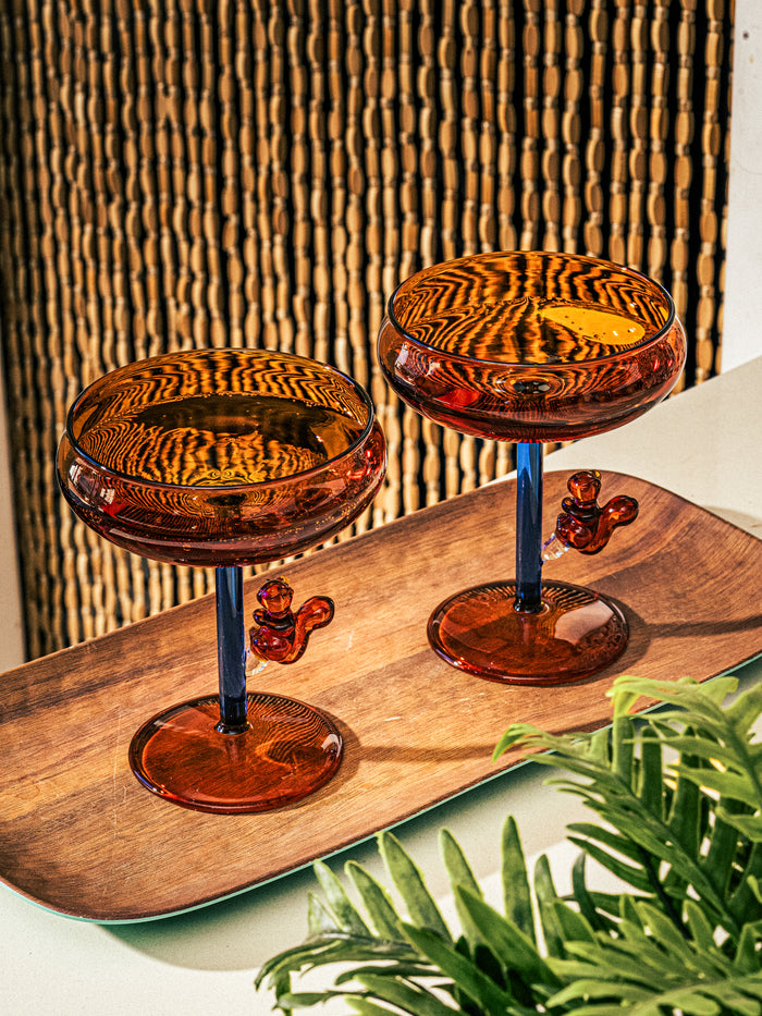 Squirrel Dessert Coupe Cocktail Glass
