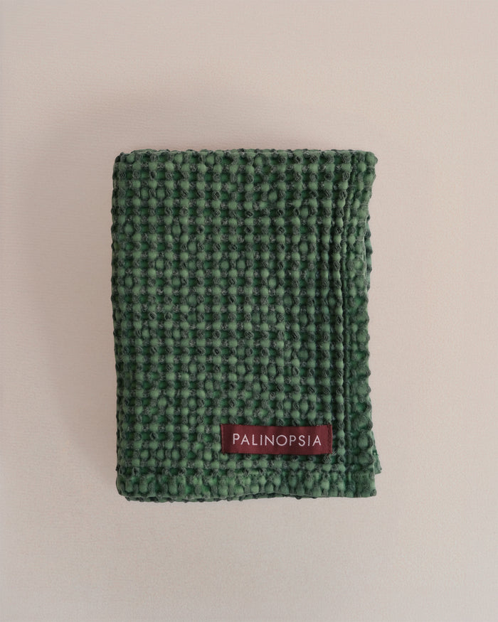 Stone Washed Waffle Towel | Fraser Fir