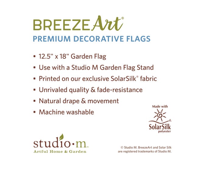 Studio M Bee Spring Bluebird Garden Flag