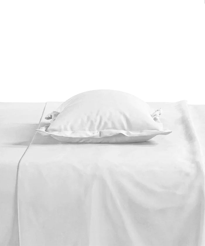 Style me Solid King Bedsheet, White |180 TC Cotton|2 Pillow Covers|Solid