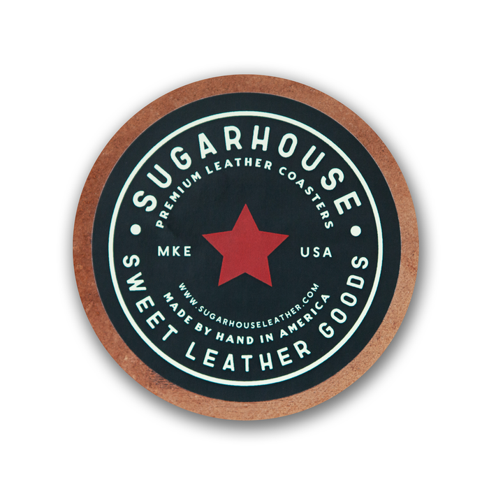 Sugarhouse Leather Coaster (Options Available)