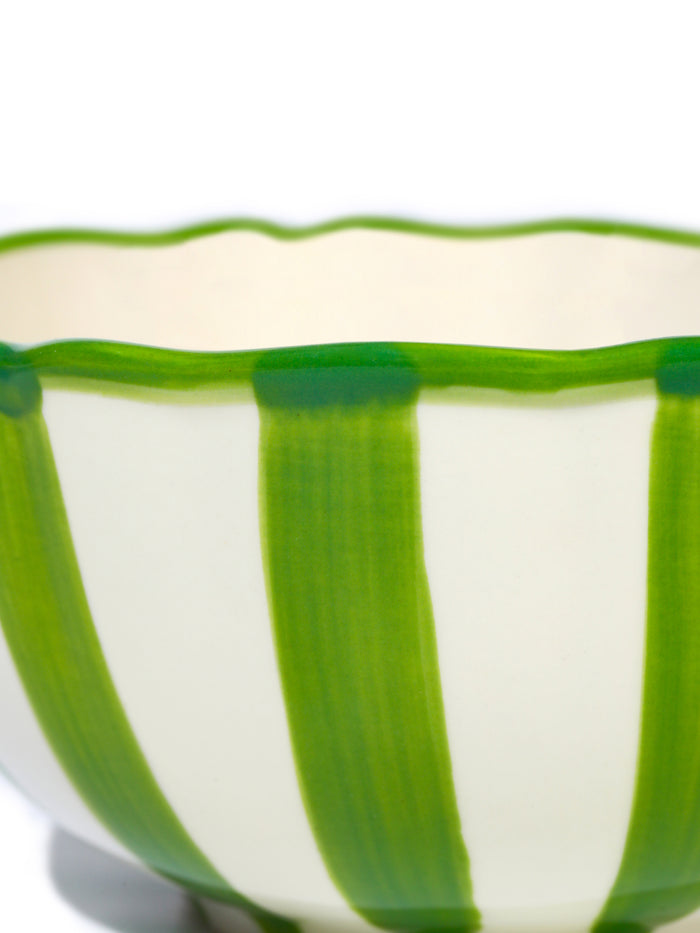 Summer Petal Bowl, Green, 6 Inch
