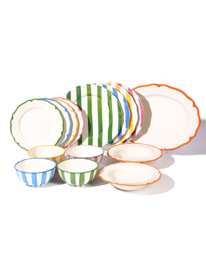 Summer Petal Oval Platter, 16 Inch