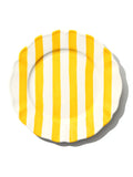 Summer Petal Plate, Yellow Stripe, 11 Inch
