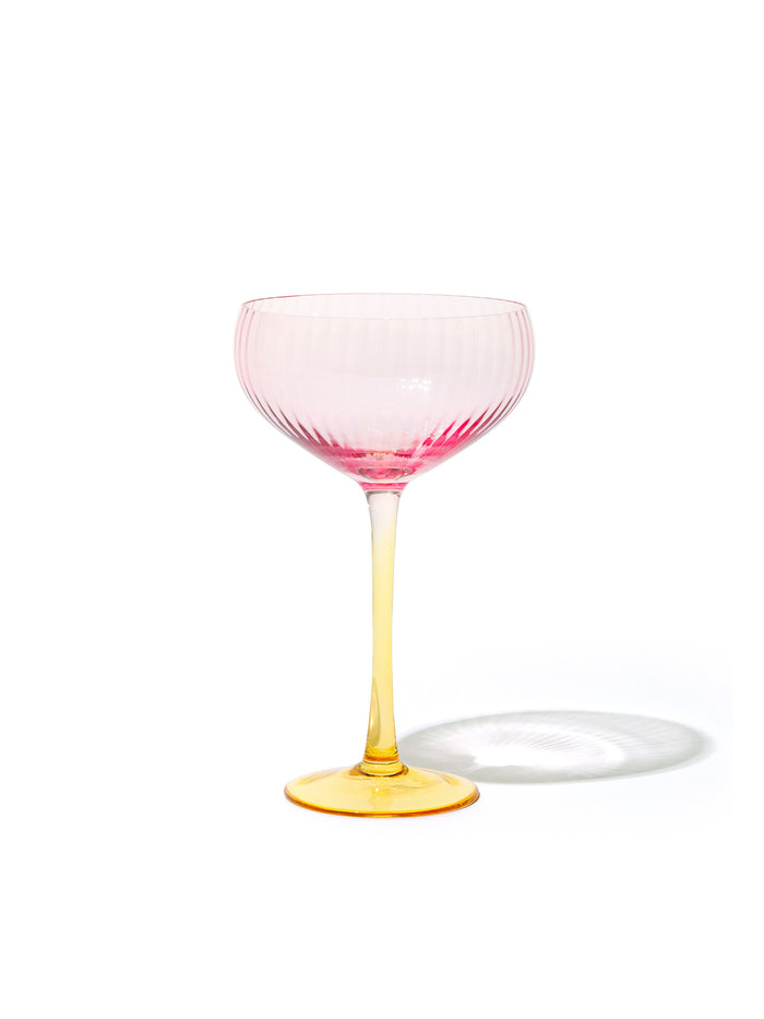 Sunset Coupe Cocktail Glasses, Set of 3