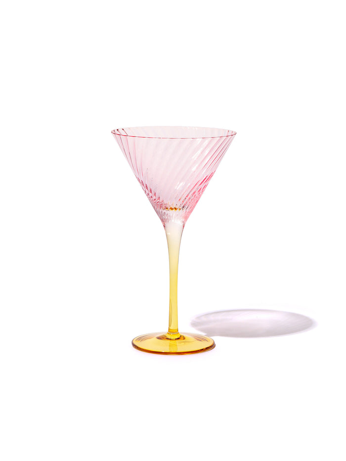 Sunset Coupe Cocktail Glasses, Set of 3