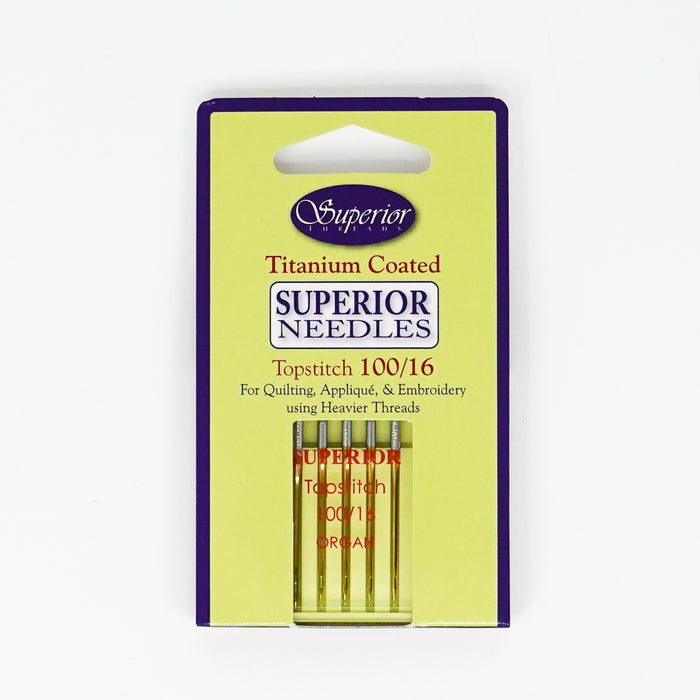 Superior Sewing Machine Needles - Topstitch - 16/100 - set of 5