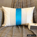 Swathe Turquoise Lumbar Pillow Cover