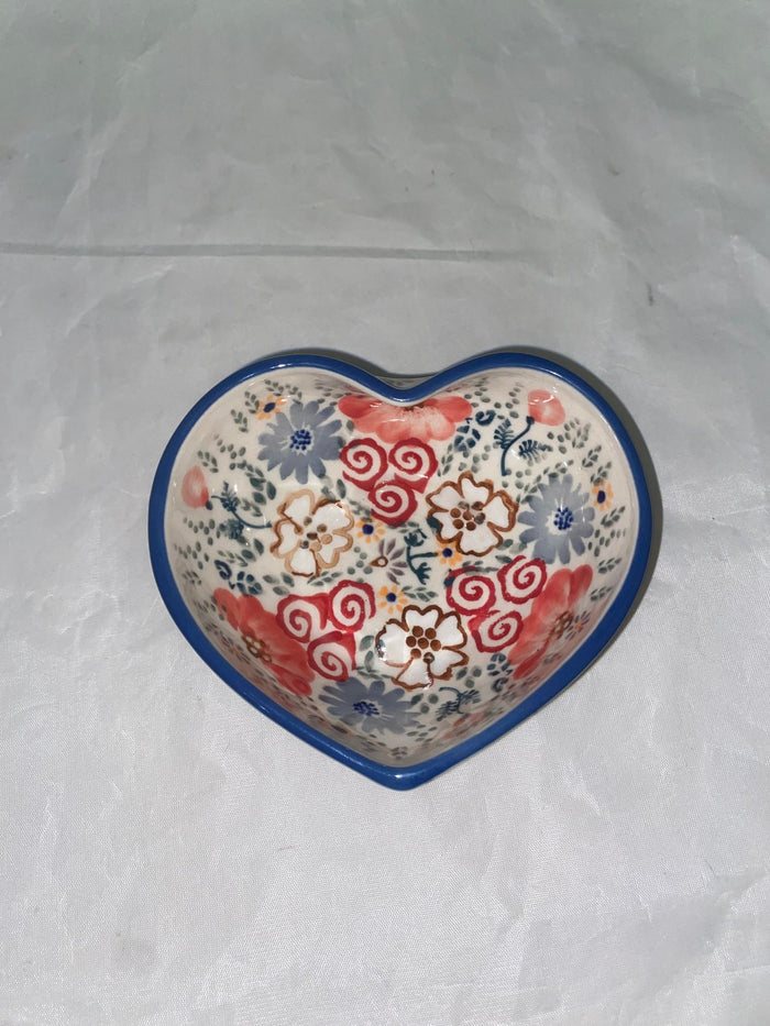 Sweet Pea Sm. Heart Bowl - Shape M-188 - Pattern Sweet Pea (EO38)
