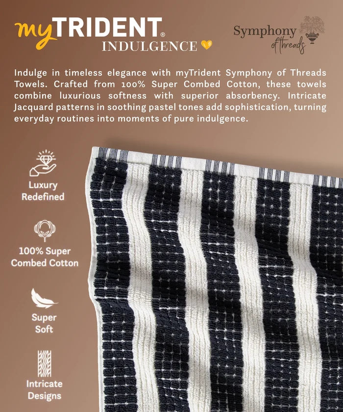 Symphony of Threads 2Pc Hand Towel, Quorra| 625 GSM Cotton