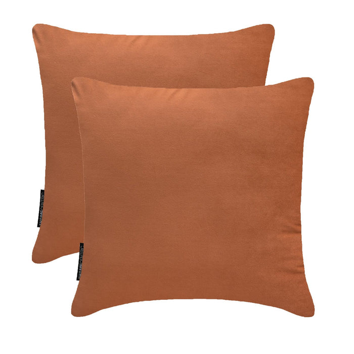 Tan Brown Plain Velvet Throw Pillow Cover - Tan Velvet