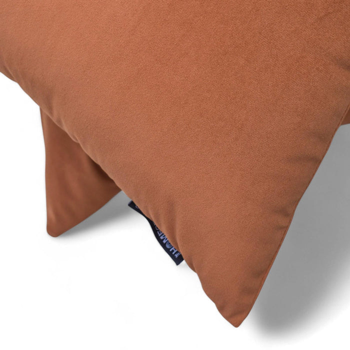 Tan Brown Plain Velvet Throw Pillow Cover - Tan Velvet