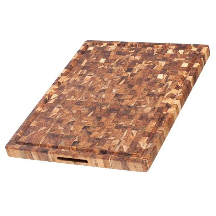 TeakHaus Butcher Block Reversible Carving Board: Large