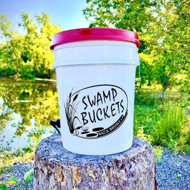 The Original Swamp Bucket with Black or Red Lid