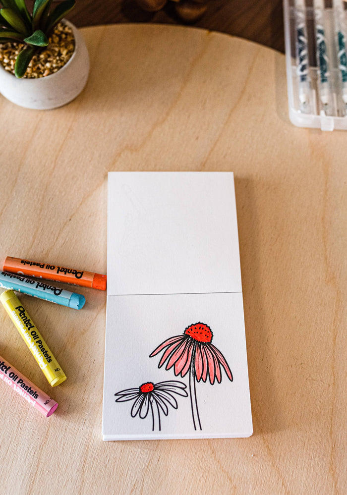 Tiny Texas Themed Illustrations Mini Coloring Book for Adult