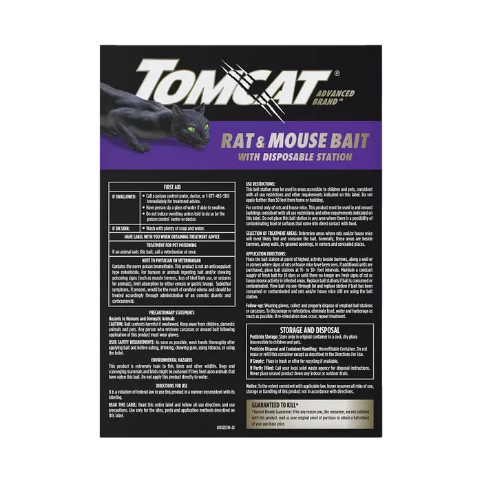 Tomcat Rat & Mouse Bait with Disposable Station
