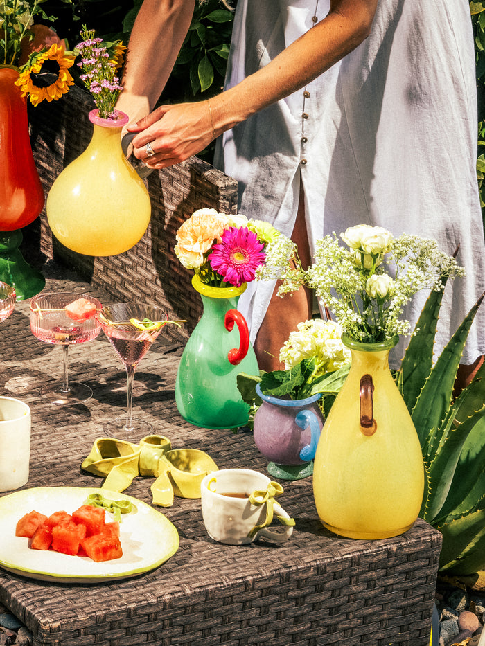 Grape Pastel Pitcher Vase