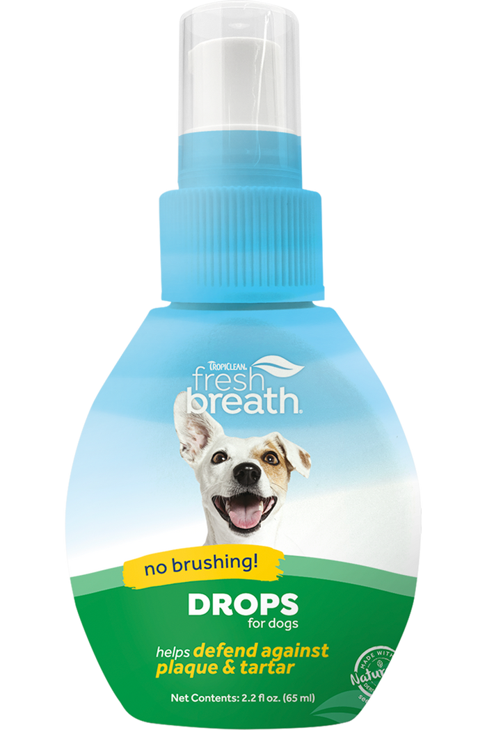 TropiClean Fresh Breath Oral Care Drops for Dogs