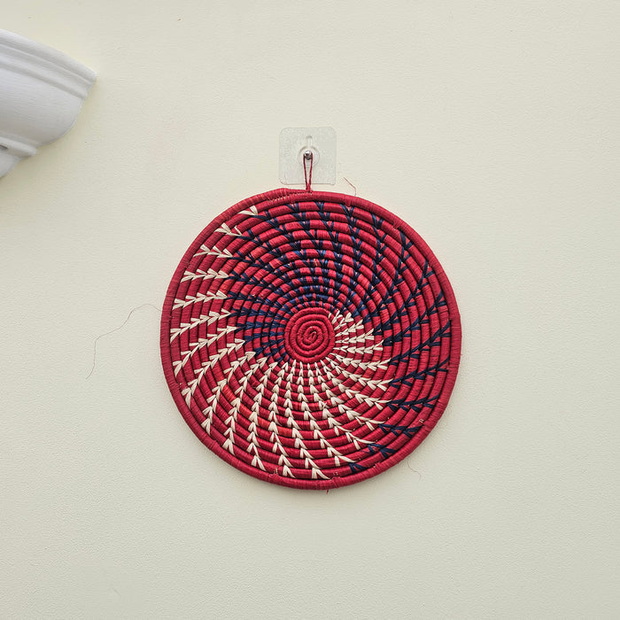 Ugandan basket - African Wall Décor – African Wall hangins – Woven African placemats UPM011_1