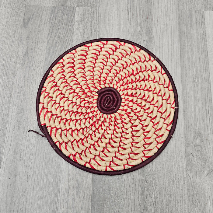 Ugandan basket - African Wall Décor – African Wall hangins – Woven African placemats UPM07_1