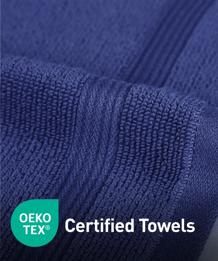 Urban Comfort  6Pc Face Towel Set, New Navy| 450 GSM | 100% Cotton