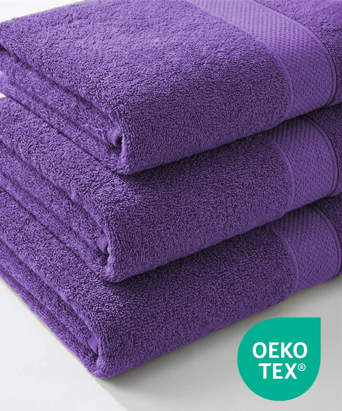 Urban Comfort Bath Towel, Purple| 450 GSM Cotton