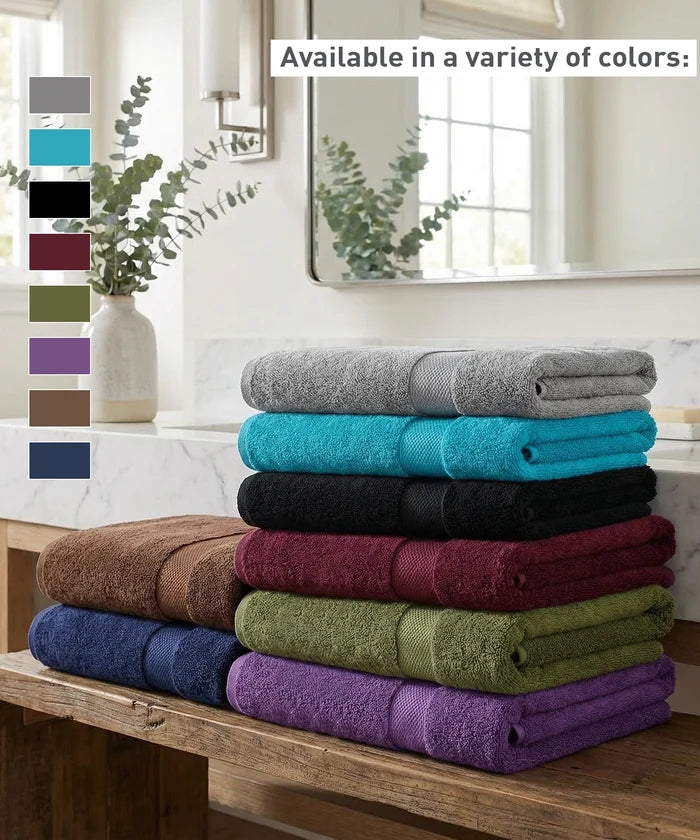 Urban Comfort Bath Towel, Purple| 450 GSM Cotton