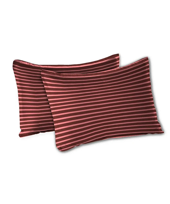 Urban Comfort Queen Bedsheet, Modern Brown| 144TC Cotton| 2 Pillow Cover