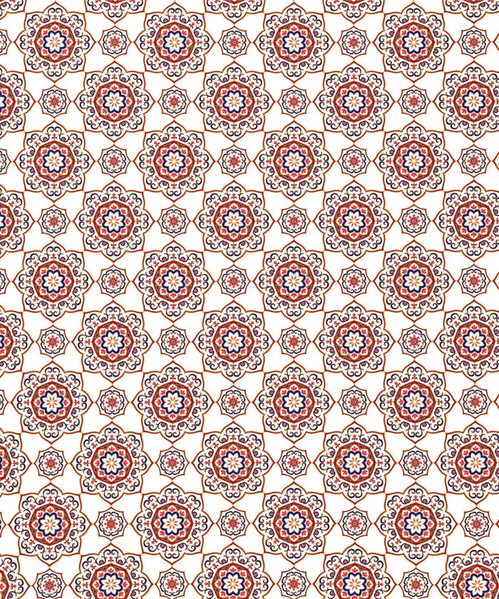 Urban Comfort Queen Bedsheet Set, Majestic Mandala Red|144 TC Cotton| 2 Pillow Covers