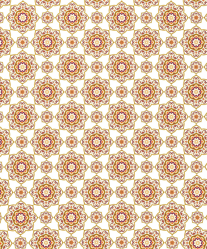 Urban Comfort Queen Bedsheet Set, Majestic Mandala Yellow |144 TC Cotton| 2 Pillow Covers