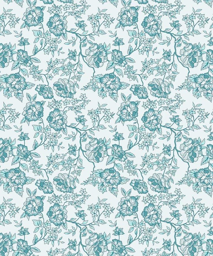 Urban Comfort Single Bedsheet Set, Juliet Blue |144 TC Cotton| 1 Pillow Covers