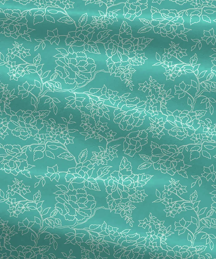 Urban Comfort Single Bedsheet Set, Juliet Blue |144 TC Cotton| 1 Pillow Covers