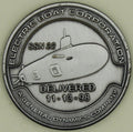 USS Connecticut Sub/Submarine SSN-22 Delivered 11-13-98 Navy Challenge Coin