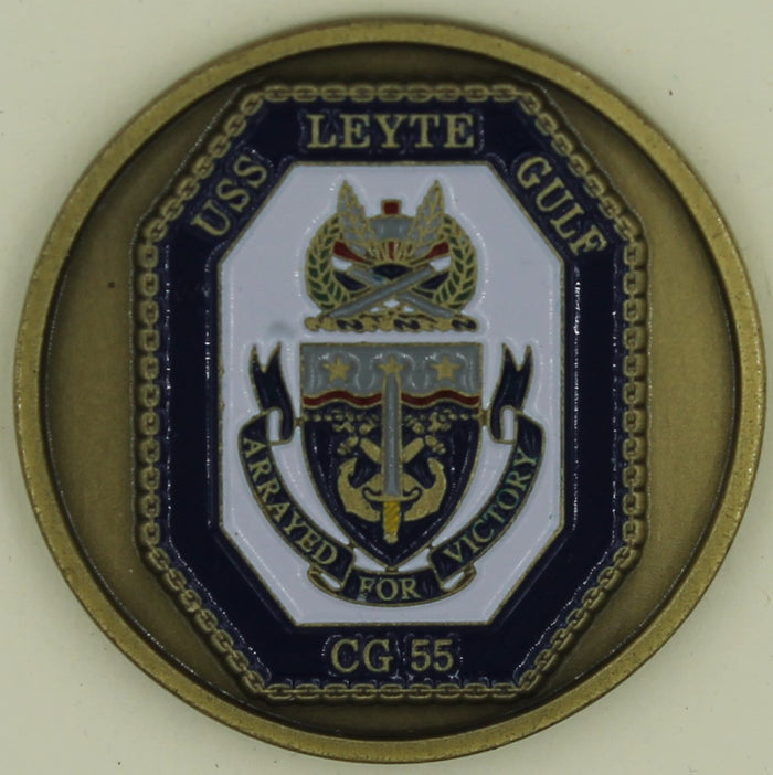 USS Leyte Gulf CG-56 Navy Challenge Coin