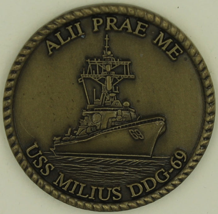 USS Milius DDG-69 Navy Challenge Coin