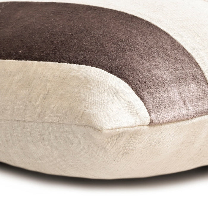 Velvet Band Aubergine Throw Pillow Cover
