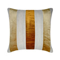 Velvet Band Gold Throw Pillow Cover