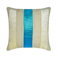 Velvet Band Turquoise Throw Pillow Cover