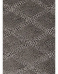 Vera Wang Tufted Diamond Reversible Bath Rug, Coal - Machann.com