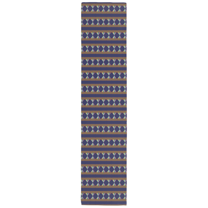 Vibing On The Wavelength Cotton Table Runner | Queer Art Decor