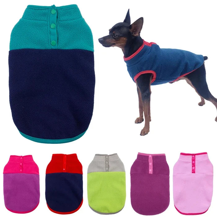 Warm Dog Clothes Fleece Vest for Small Dogs Spring Autumn Winter Puppy Shih Tzu Chihuahua Frenchie Pug Coats