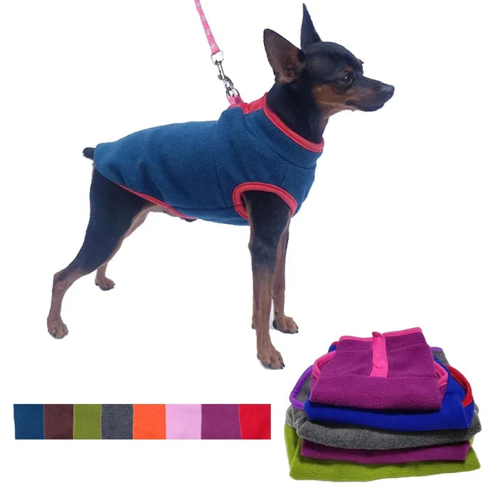 Warm Dog Clothes Fleece Vest for Small Dogs Spring Autumn Winter Puppy Shih Tzu Chihuahua Frenchie Pug Coats