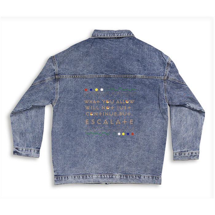 What You Allow Denim Jacket | Black Empowerment Apparel