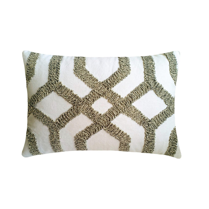 Interlace Trellis Lumbar Pillow Cover