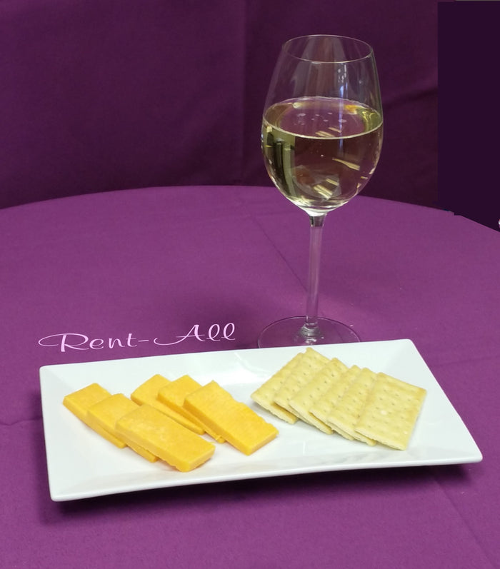White Rectangular Plate 10" x 5.5"