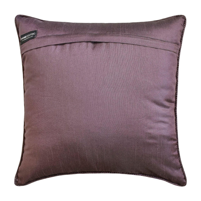 Wine Damask - Purple Velvet Decorative Euro Sham