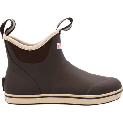 XtraTuf Men's 6 in Ankle Deck Boot Chocolate Tan