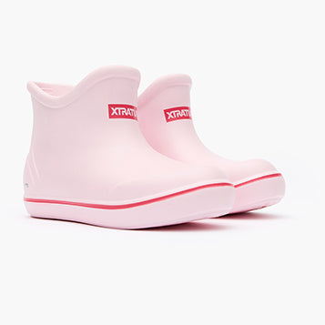 XtraTuf TUFS Little Kids Ankle Deck Boot Bubble Gum