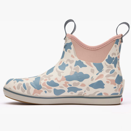 XtraTuf Women's Ankle Deck Boot Ivory Duck Camo